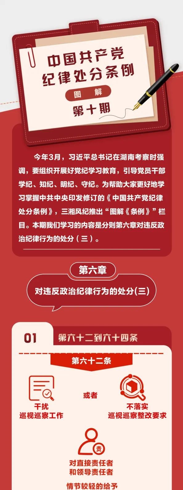 圖解《中國共產(chǎn)黨紀(jì)律處分條例》⑩